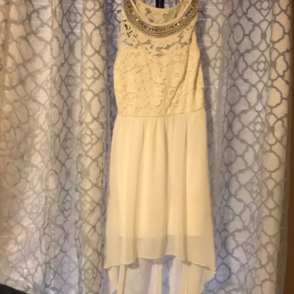 pearled white dress